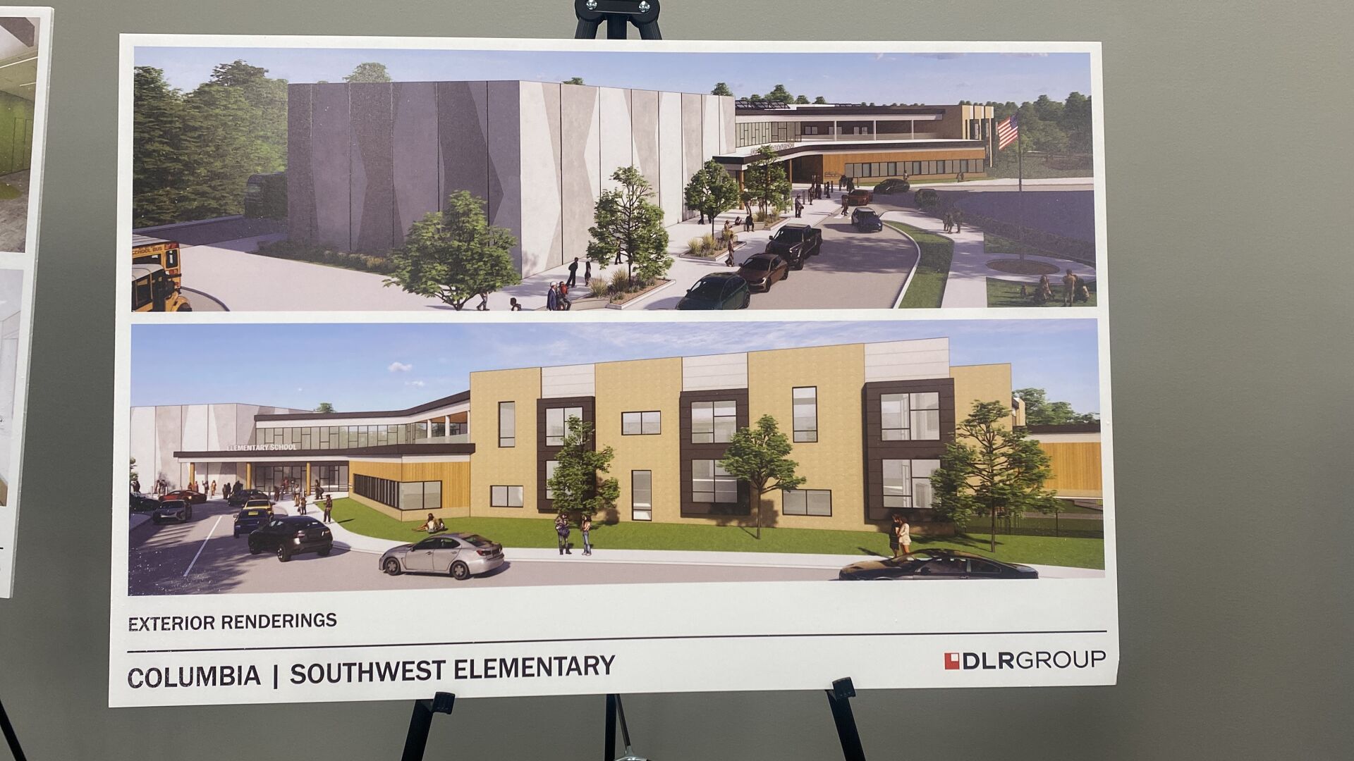 Exterior Design Renderings For New Elementary School